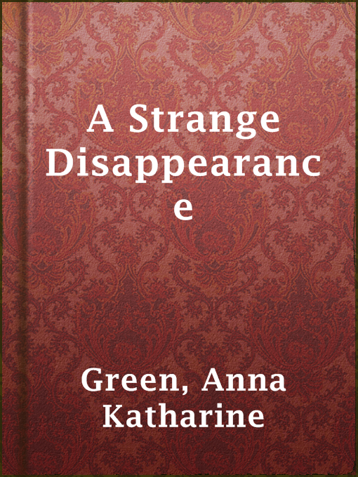 Cover of A Strange Disappearance